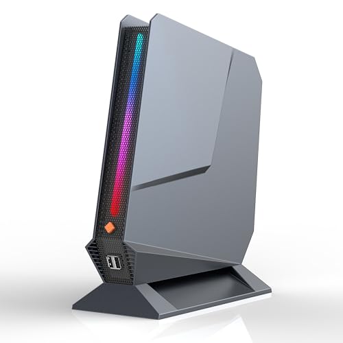 Mini PC, 12Th Gen Intel Core i9-12900HK, GeForce RTX 3050Ti 8G Mini Desktop Computer with RGB Lights, 32GB DDR4 RAM, 1TB PCIe G4x4 SSD, Triple Display, WiFi 6E BT 5.2, 2.5G LAN, Win 11 Pro Desktop PC