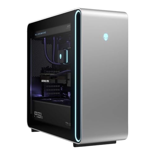 Dell Alienware Area-51 AAT2250 Gaming Desktop - Intel Core Ultra 9 285K, NVIDIA GeForce RTX 5090 32GB GDDR7, 64GB DDR5 RAM, 4TB SSD, Liquid Cooled, Wi-Fi 7, Windows 11 Home - Lunar Silver