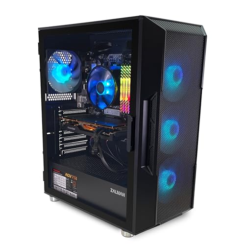 GRI Computers Vortex Gaming PC Desktop, Core i9-12900K 3.2GHz (Up to 5.2GHz Boost), GeForce RTX 4070 12GB GDDR6, 1TB NVMe SSD, 32GB DDR4 RAM, i3 ARGB Black Case, WiFi 6E, Windows 11