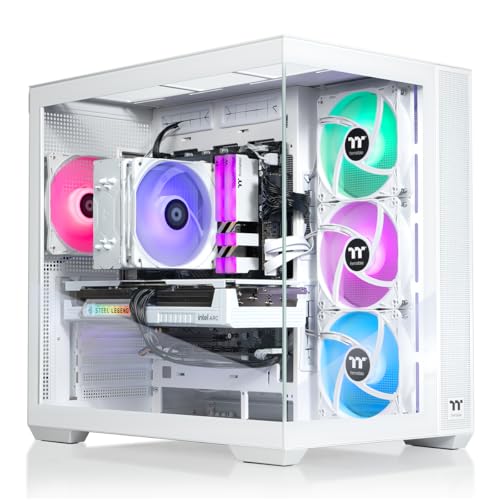 Thermaltake LCGS View i1258S-380 Gaming Desktop (Intel Core i5-12600KF, ToughRam 16GB DDR4 3600Mhz RGB Memory, Intel Arc B580, 1TB NVMe M.2, WiFi, Windows 11) V38S-B760-B58-LCS