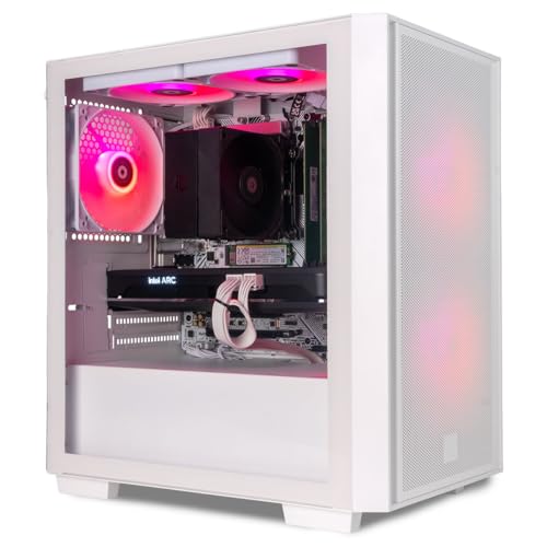 Versa LCGS Desktop PC: Intel 10-Core Ultra 5 225F, Intel ARC A750, 16GB DDR5 Ram, 512GB Gen4 NVMe SSD, WiFi 6 + BT, W11P, Ready for 1080p Gaming & Daily Productivity