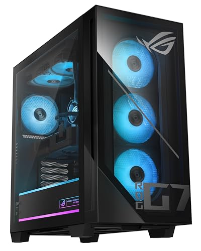 ASUS ROG GM700 (2025) Gaming Desktop PC, AMD Ryzen 7 9800X3D Processor, AMD Radeon RX 9070 XT Prime OC, 2TB M.2 NVMe PCIe 4 SSD, 32GB DDR5 RAM, Windows 11 Home, GM700TZ-MS777