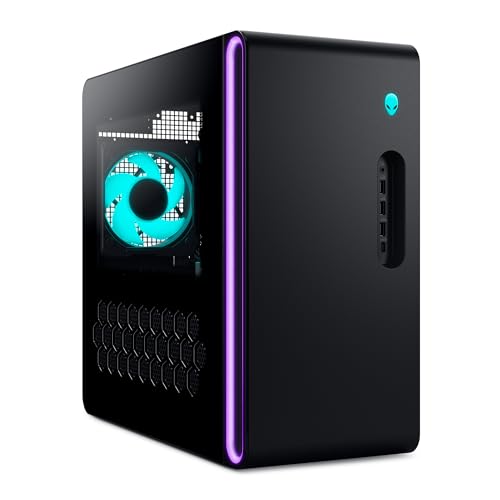 Alienware Aurora Gaming Desktop ACT1250 - Intel Core Ultra 7 265F, 32GB DDR5 RAM, 1TB SSD, NVIDIA GeForce RTX 5070, 1000W Platinum Rated PSU, Windows 11 Home, Clear Panel - Black