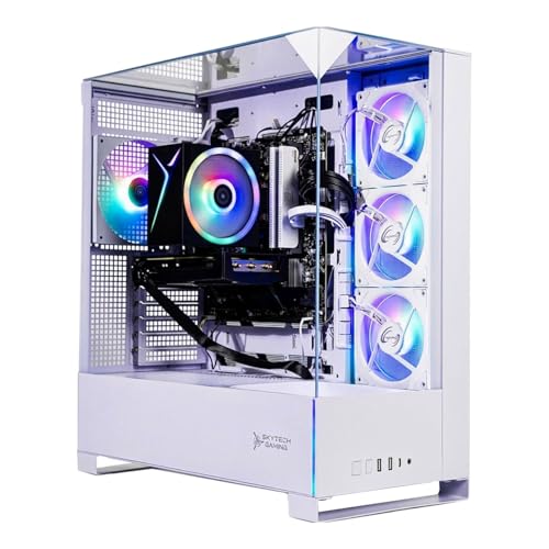 Skytech Gaming Archangel 5 Gaming PC, Intel i5 14400F 2.5GHz, NVIDIA RTX 5060, 1TB NVMe SSD, 16GB DDR5 RAM 6000, 750W Gold PSU, Wi-Fi, Win 11, Desktop