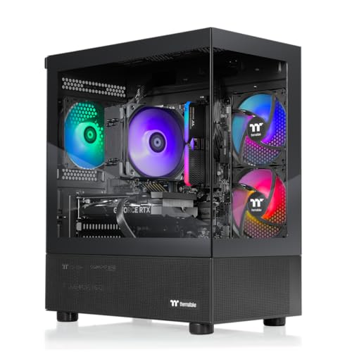 Thermaltake LCGS View i1460-170 Gaming Desktop (Intel Core i5-14400F, ToughRam 16GB DDR5 6000MT/s RGB Memory, NVIDIA GeForce RTX 5060, 1TB NVMe M.2, WiFi, Windows 11) V17B-B760-560-LCS