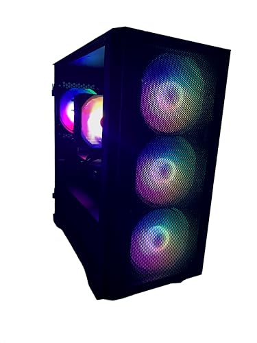 Gaming Desktop Computer - GeForce RTX 4060, AMD 8-Core Ryzen 7, 32GB RAM, 1TB NVMe SSD, WiFi, Windows 11 Pro - Tower Computer System
