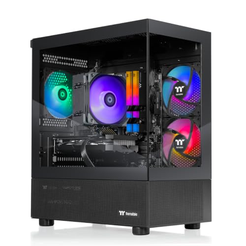 Thermaltake LCGS View 5776-170 Gaming Desktop (AMD Ryzen 7 5700, AMD Radeon RX 7600, 16GB DDR4 3200Mhz Memory, 1TB NVMe M.2, 650W PSU, WiFi, Windows 11) V17B-B550-R76-LCS