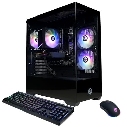 CyberPowerPC Gaming PC, AMD Ryzen 5 5500, Radeon RX 6500 XT 4GB