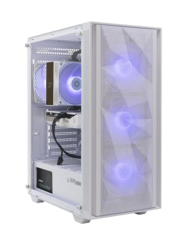 ZOTAC MEK Gaming PC Desktop, NVIDIA GeForce RTX 5060 8GB GDDR7, AMD Ryzen 5 9600X Up to 5.4GHz, 16GB DDR5, 1TB NVMe SSD, 650W 80+ Gold PSU, WiFi 6E, Bluetooth 5.3, Windows 11 Home, White
