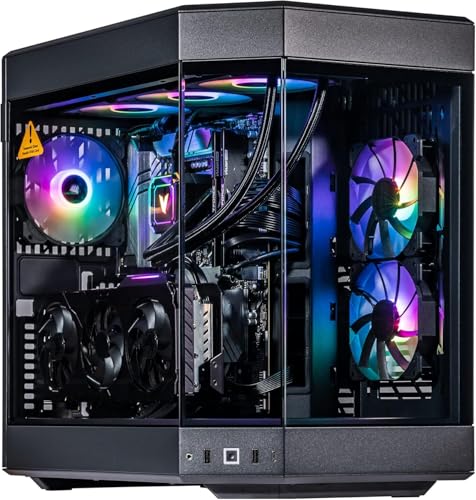 Velztorm Black Praetix Custom Built Y60 Gaming Desktop PC (GeForce RTX 5080 16GB (Beats 4090), Liquid Cooled Intel i9-14900K, 64GB DDR5, 2TB PCIe SSD, 1000W PSU, WiFi 6E, Win 11 Pro)