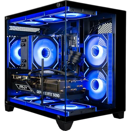 Panorama Radeon RX 9070 XT Gaming PC Desktop - AMD Ryzen 7 9800X3D Processor, 32GB DDR5 RAM, 2TB NVMe Gen4 M.2 SSD, WiFi 6E, HDMI, Windows 11 Pro - Best 2025 RGB Prebuilt Tower Computer for Gamers