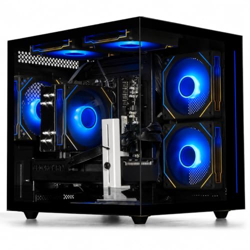WIWB Gaming Desktop PC, GeForce RTX 5060 Ti 8GB, Ryzen 7 4700LE, 1TB NVMe SSD, 16GB DDR4 RAM, WiFi 6, Prebuilt RGB Computer for AAA Gaming, Streaming, Editing & Home Office