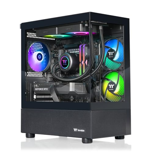 Thermaltake LCGS View i570-170 Gaming Desktop (Intel Core i9-14900KF, ToughRam 32GB DDR5 6000MT/s RGB Memory, NVIDIA GeForce RTX 5070, 1TB NVMe M.2, WiFi, Windows 11) V17B-B76B-570-LCS
