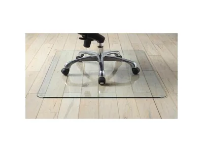 Lorell Tempered Glass Chair Mat (44 x 50)